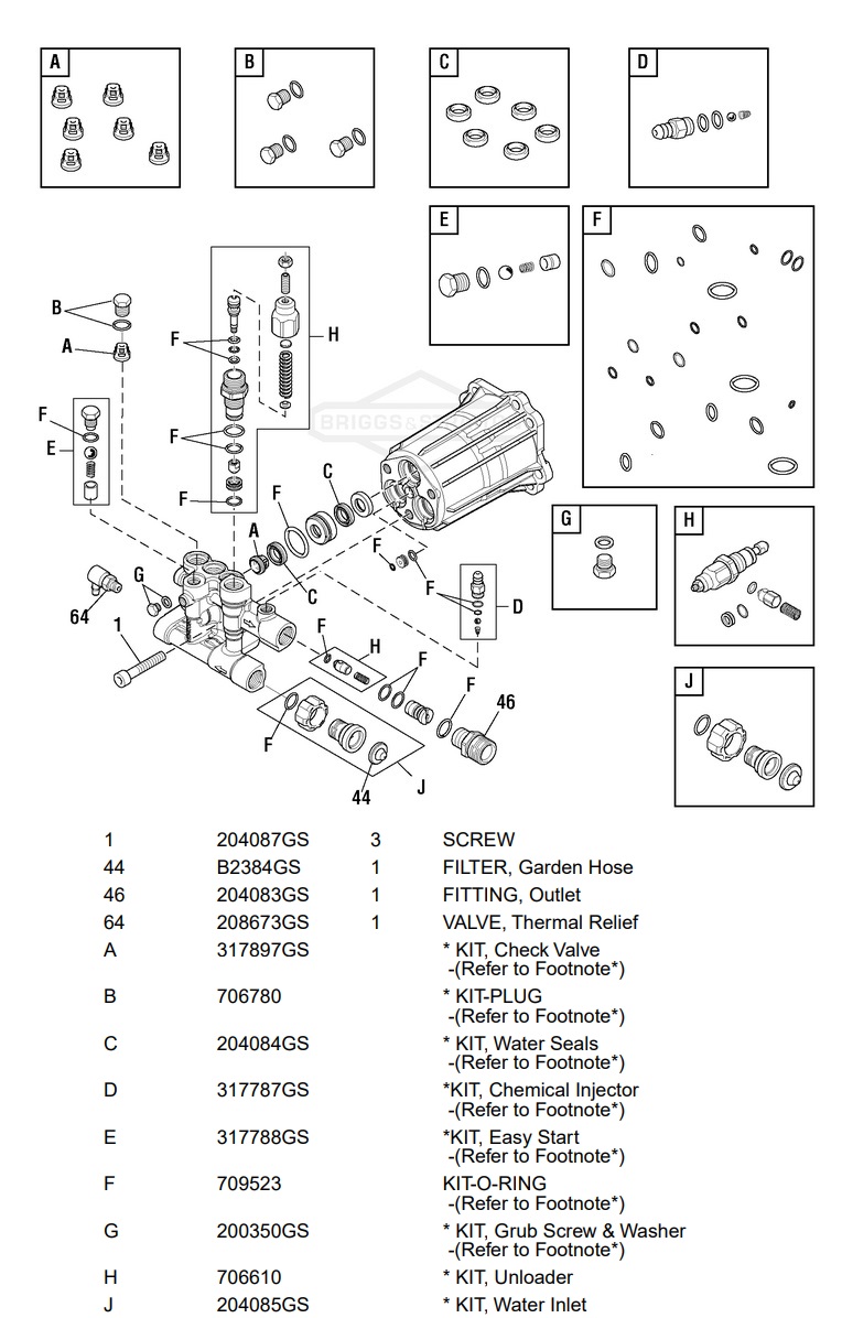 709521 Pump Rebuild kits